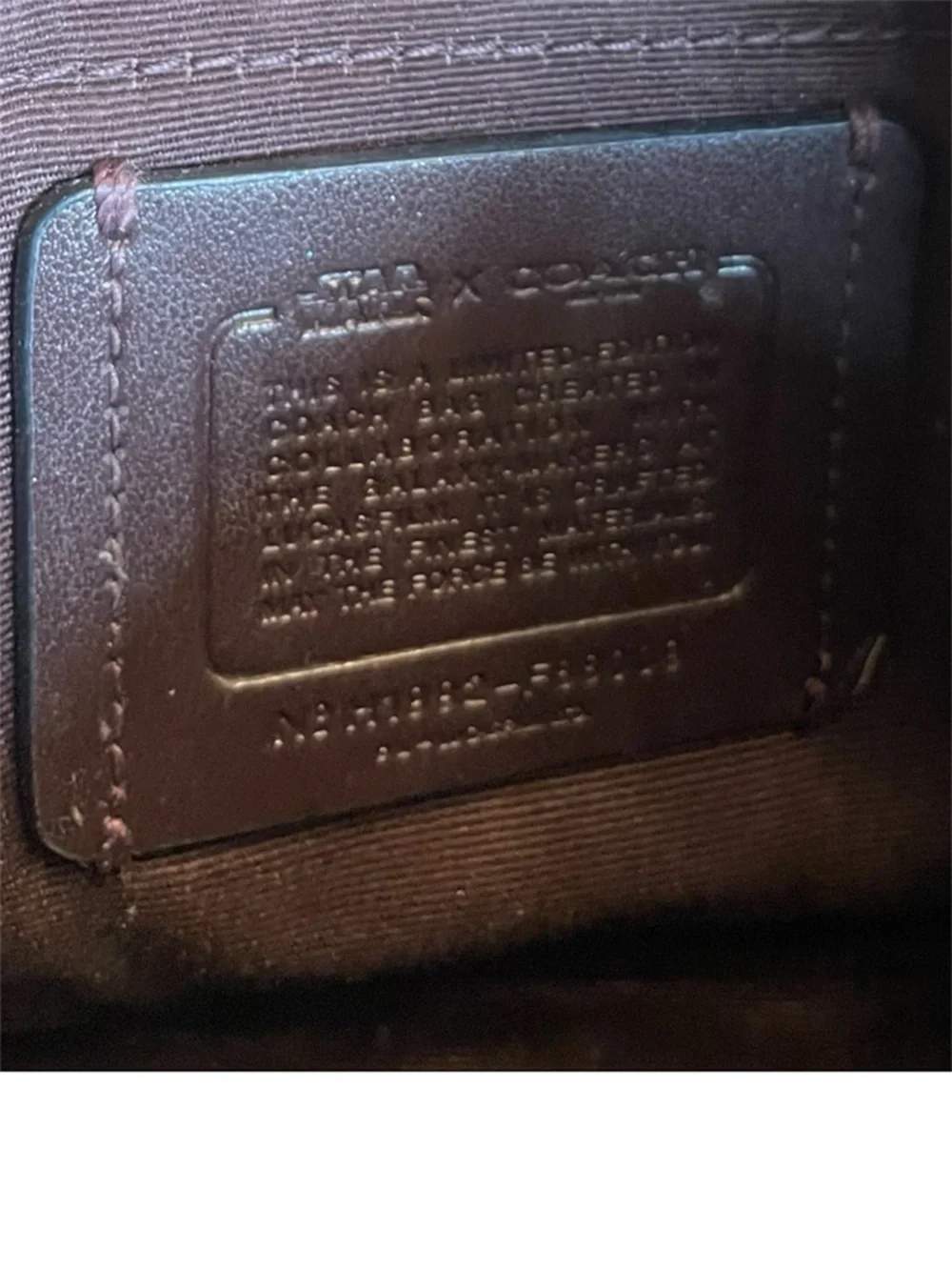 Coach x Star Wars Jes Crossbody Signature Canvas Glitter Logo F88009 - Picture 5 of 7